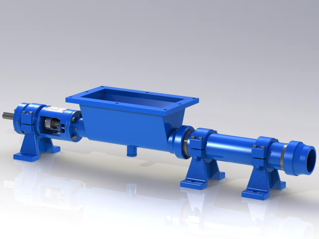 Bomba Industrial Línea J con Tolva